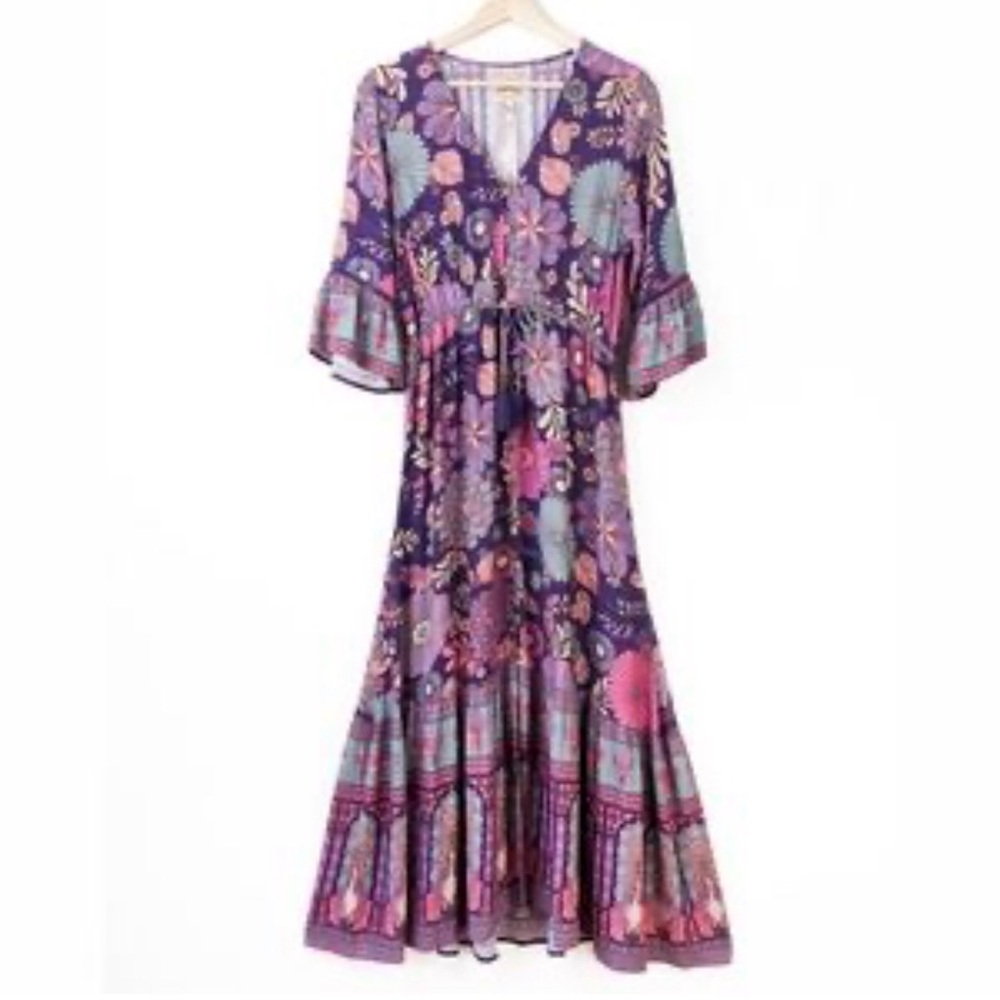 Nine Lives Bazaar Lady Love dress in Indigo size 16 USA – size 20 Australian